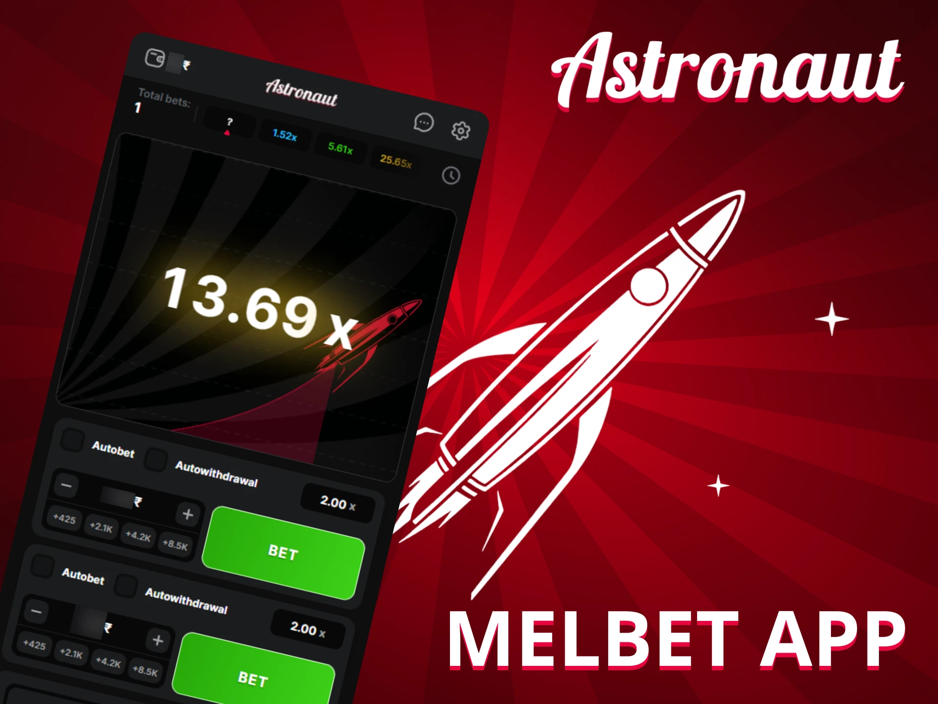 Astronaut on Melbet App